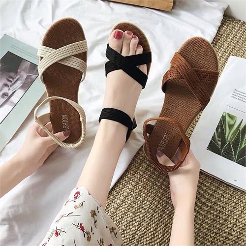 SANDAL DÂY CHÉO NU 3077